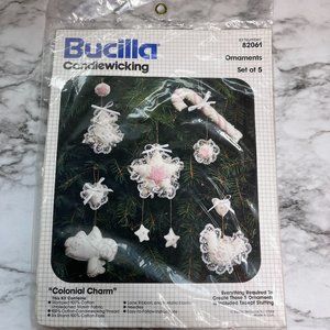 Bucilla Candlewicking Colonial Charm Christmas Ornament Kit 82061